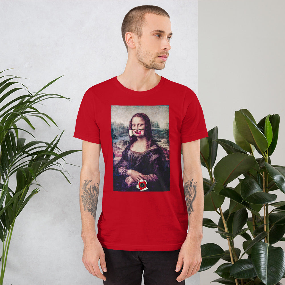Mona Lisa Short-Sleeve Unisex T-Shirt Viteliuss