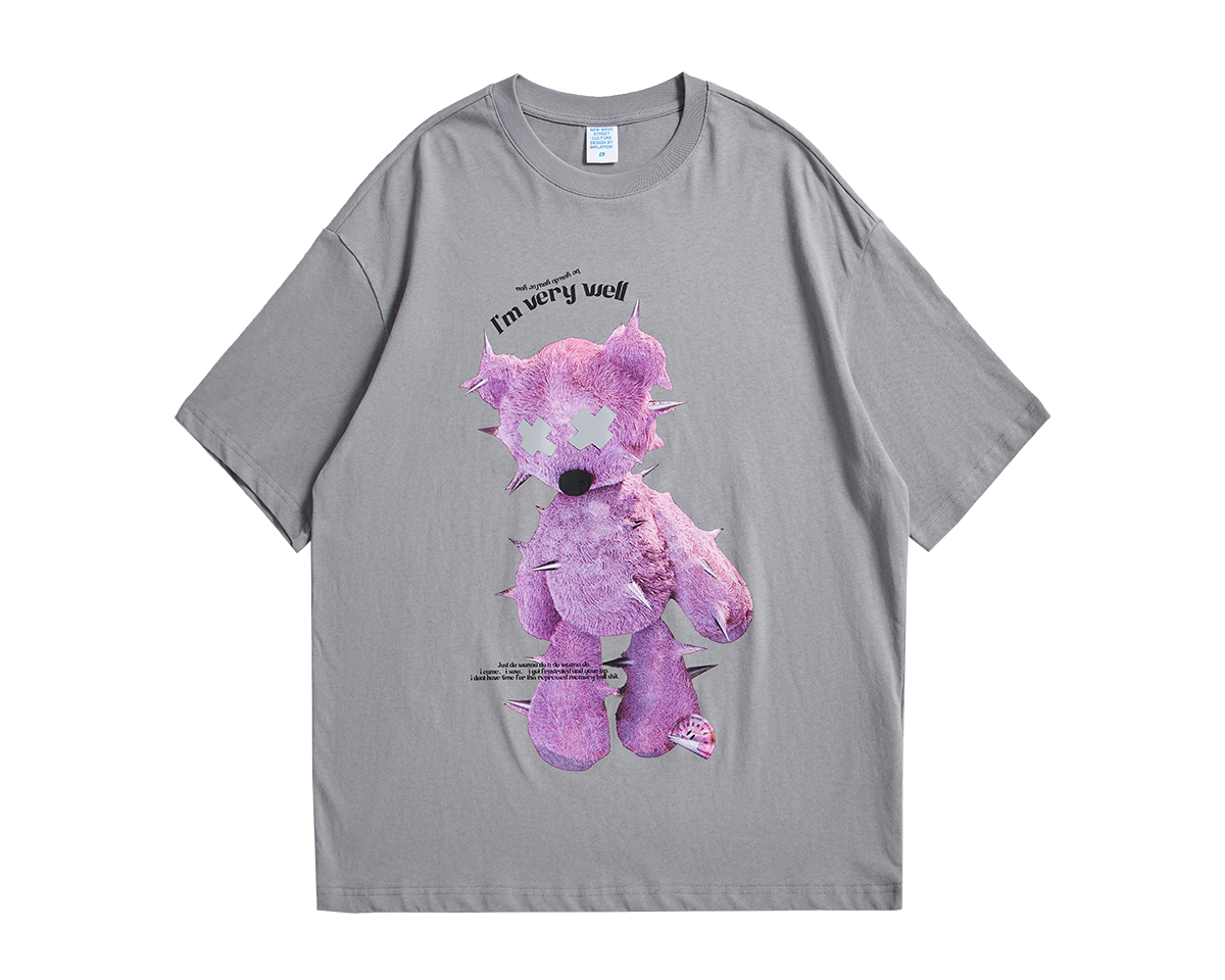 Lovely Bears Reflective Funny T-Shirts Oversized Viteliuss