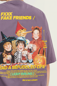 Fake Friends Funny T-Shirt Oversized Viteliuss